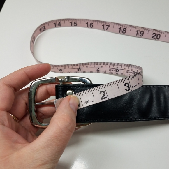 Black Genuine Leather Belt - Picture 9 of 9